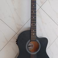 Chitarra acustica amplificata 3rd Avenue Nera