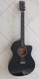 Chitarra acustica amplificata 3rd Avenue Nera