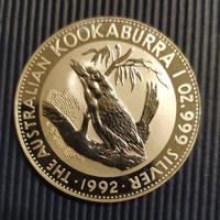 Australia Kookaburra Argento PROOF 1992