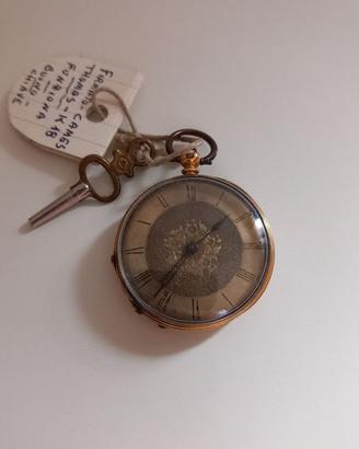 Orologio da taschino in oro marchiato Thomas Eames