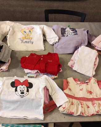 vestiti bambina 9/12 mesi invernali