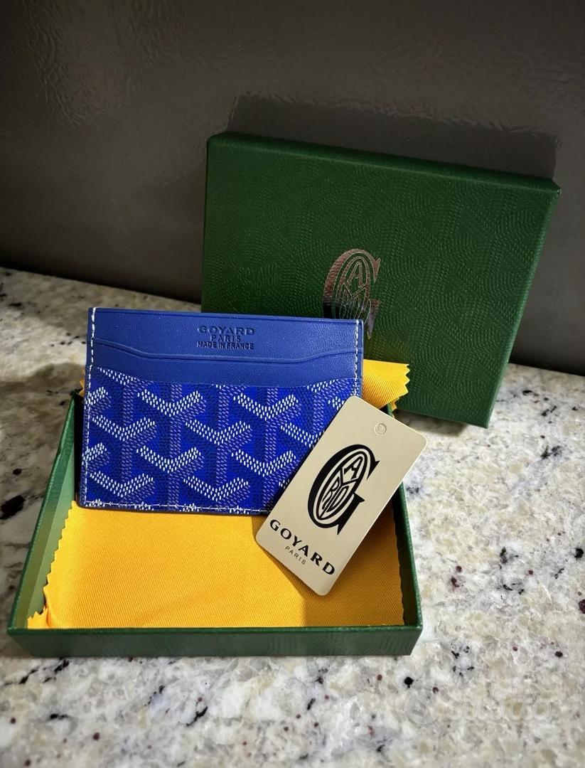 Portacarte Goyard blu Abbigliamento e Accessori In vendita a Bolzano