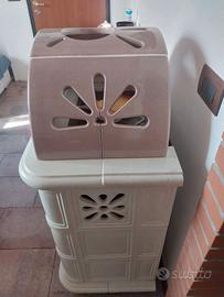 Stufa a legna in maiolica