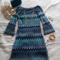 Vestito zigzag Boho Chic taglia S