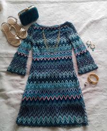 Vestito zigzag Boho Chic taglia S