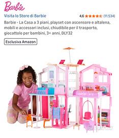 Casa barbie con molte barbie