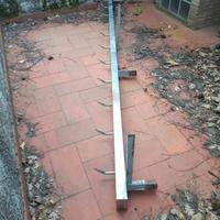 Ganciera a muro  in acciaio inox 