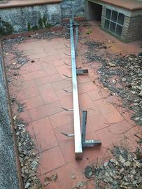 Ganciera a muro  in acciaio inox 