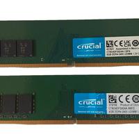 RAM DDR4 16Gb (2x8Gb) UDIMM 2400 Mhz marca Crucial