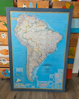 Cartina geografica Sud America
