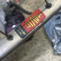 Ruota posteriore bici corsa anni 80