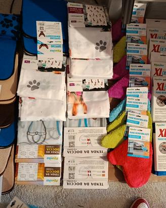 tende per doccia e panni microfibra 