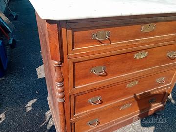 cassettone e piantana legno 