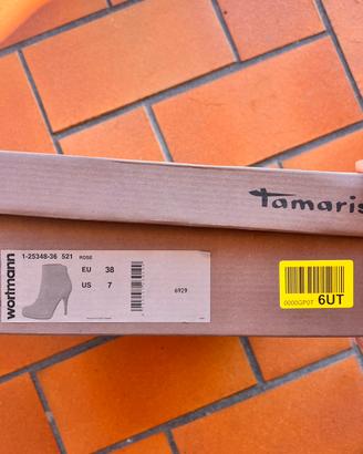 Tronchetti Tamaris in camoscio rosa nude