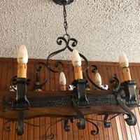 Lampade vintage in ferro battuto