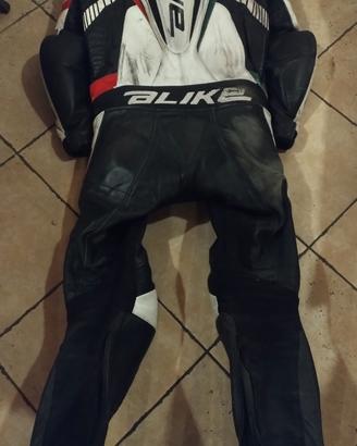 tuta moto intera pelle alike 48