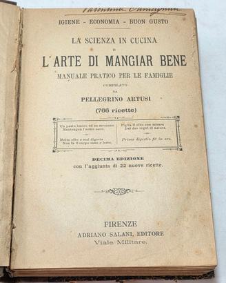Libro 1907 - La Scienza in Cucina - Artusi P.