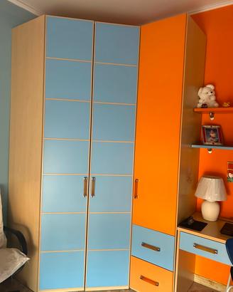 cabina armadio e scrivania 