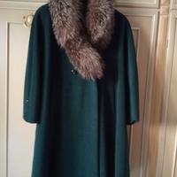 Cappotto sartoriale verde marcio da donna