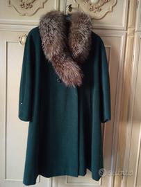Cappotto sartoriale verde marcio da donna