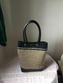 Borsa donna in cordino ed ecopelle 