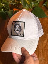 Cappello bianco Wolf | Taglia regolabile