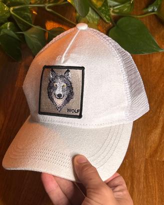 Cappello bianco Wolf | Taglia regolabile