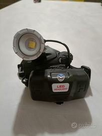 Torcia Frontale LED Ricaricabile - Nuova