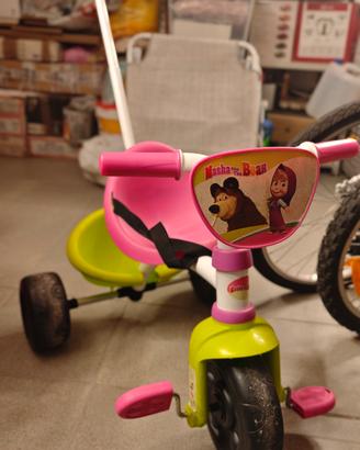 Triciclo Smoby Masha e Orso