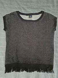 Maglia in maglia Madeleine NUOVA con frange