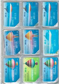 Pz.9 Collezione schede telefoniche rare trottole