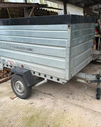 Carrello rimorchio + carrello porta tutto