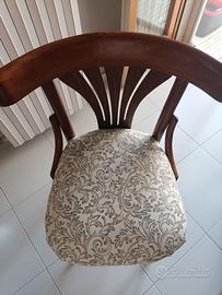 Sedia vintage il legno anni 30/40 totalmente resta