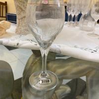 Set 12 Calici Kristall Hand Cut Oro