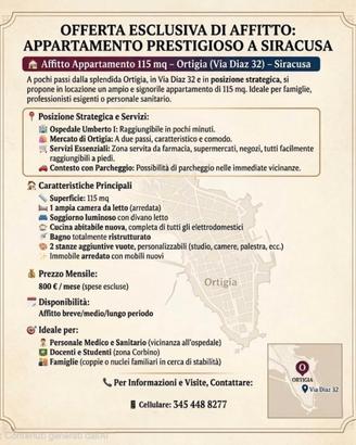 Appartamento prestigioso a Siracusa in Ortigia