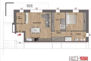 Appartamento di 108 m² con 3 locali e box auto a R