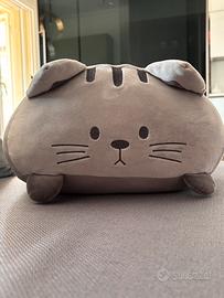 Cuscino peluche gatto grigio Balvi