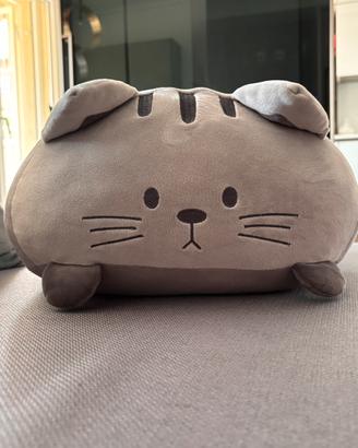 Cuscino peluche gatto grigio Balvi