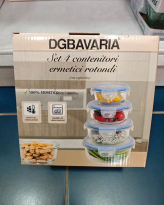 Set 4 Contenitori Ermetici Rotondi DGBAVARIA