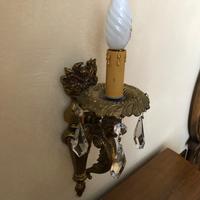Lampadario e abat-jour in cristallo