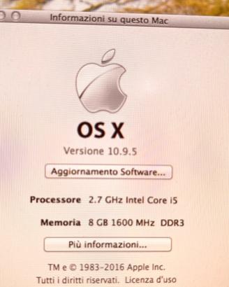 Apple iMac 21.5" Slim – Intel i5 2.7GHz / 8GB RAM