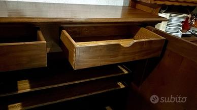 Credenza / Madia in legno massello con 2 ante e ca