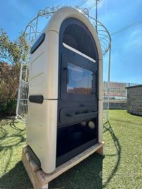 STUFA LEGNA  con scaldavivande