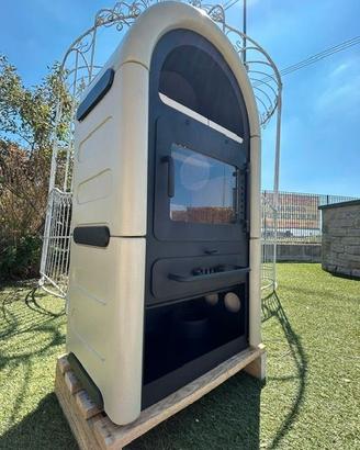 STUFA LEGNA  con scaldavivande