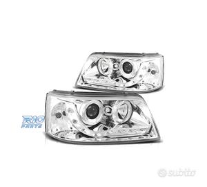 FARI VOLKSWAGEN VW T5 03-09 LUCE DIURNA FONDO CROM