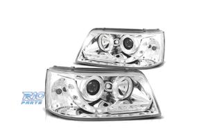 FARI VOLKSWAGEN VW T5 03-09 LUCE DIURNA FONDO CROM
