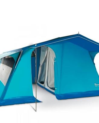 tenda da campeggio a forma di casetta 