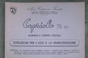 Libretto istruzioni moto Caproni
