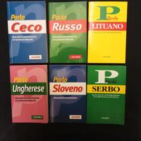 Lotto 9 volumi Lingue, dizionari Vallardi