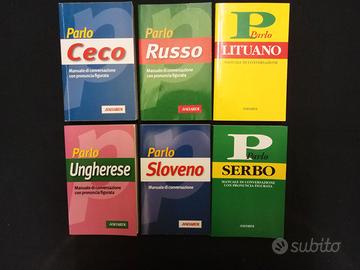 Lotto 9 volumi Lingue, dizionari Vallardi